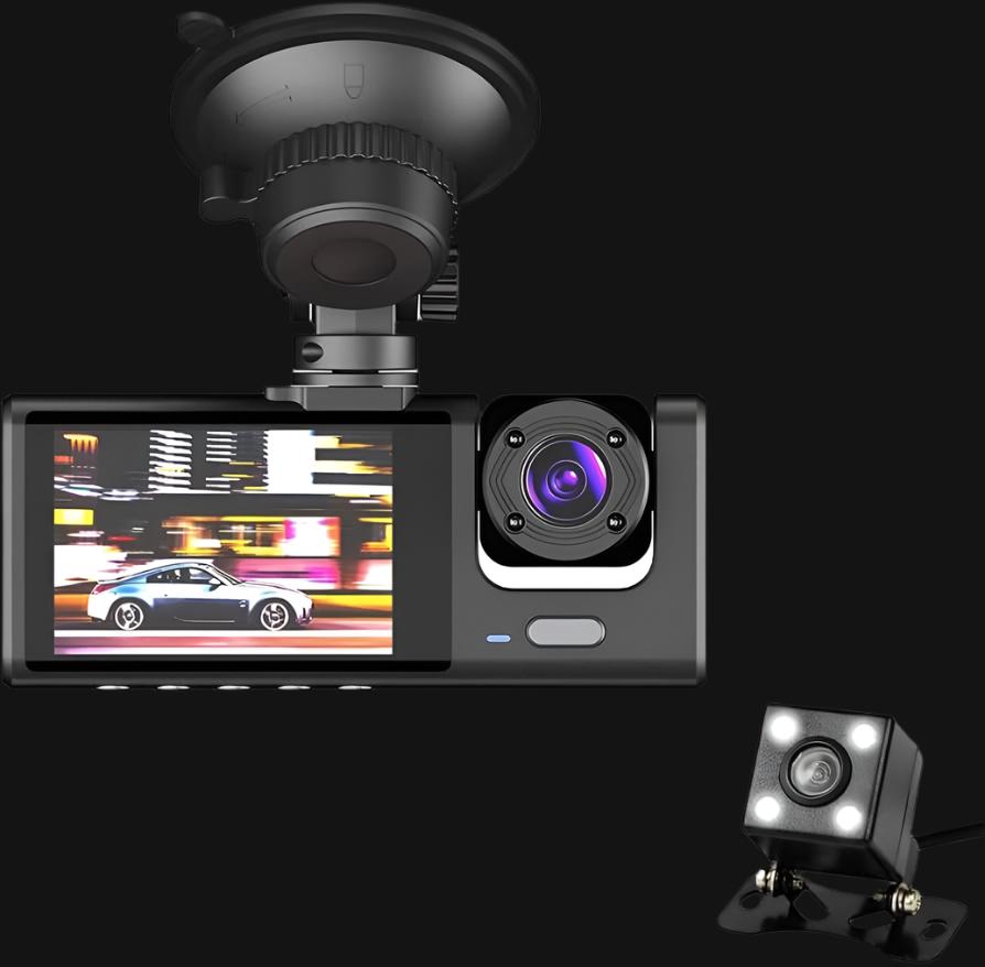 3-Channel HD Dash Cam – WiFi ,64gb sd card with Professional Installation